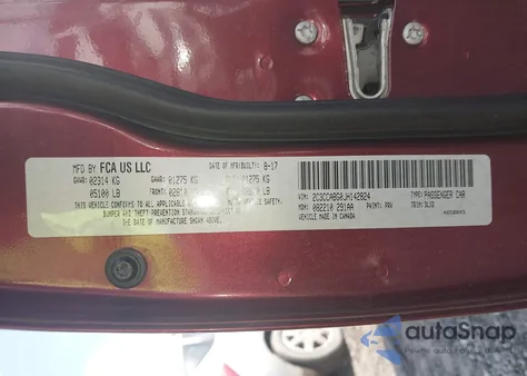 2018 Chrysler 300 300S из США, поврежденный, VIN 2C3CCABG0JH142824